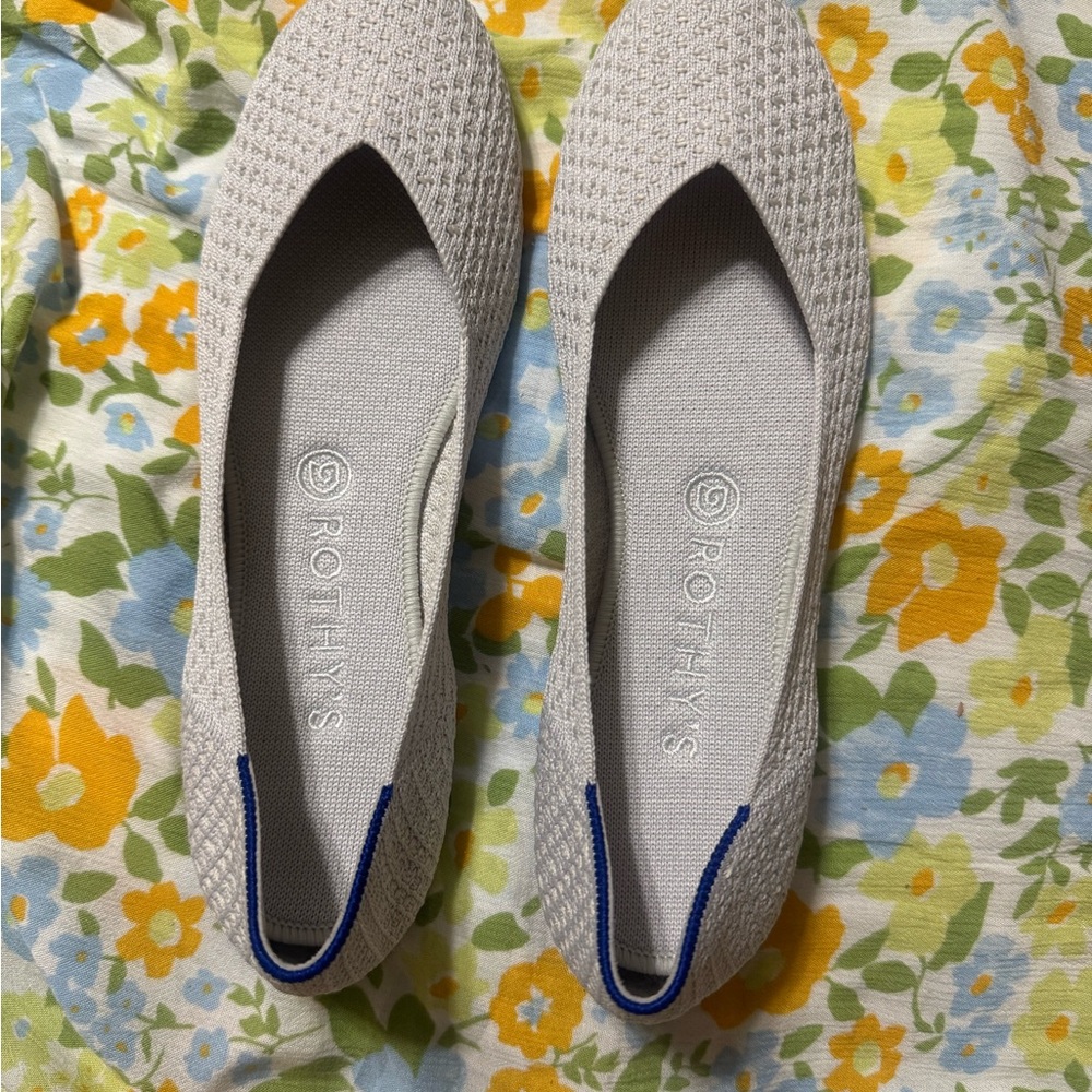 Rothy's Gray Loafers Elegant Flats new